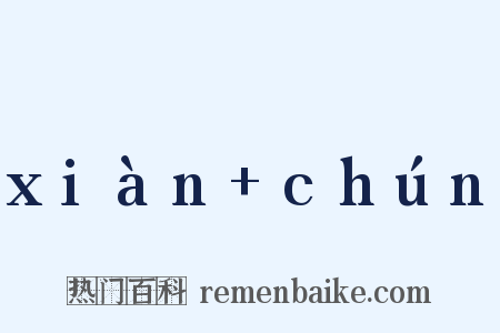 xiàn chún是什么意思的图片